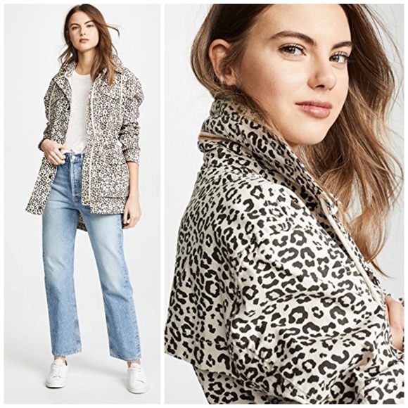 ATM Anthony Thomas Melillo Jackets & Blazers - NWT ATM Anthony Thomas Melillo Leopard Print Field Utility Jacket in Lunar Combo